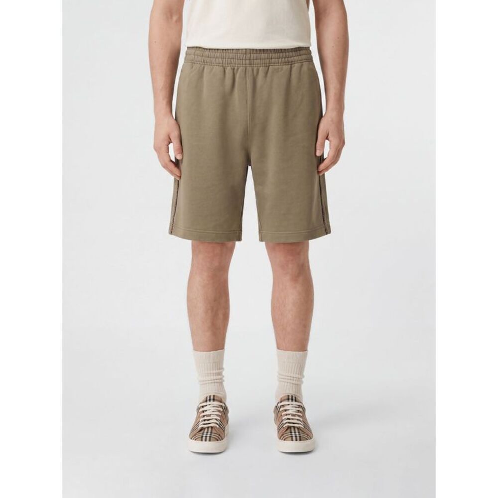 Burberry Men Cotton Athletic Shorts Burberry With Elasticated Waist And Ekd Logo